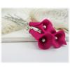 Pink Calla Lily Hair Pins