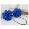 Blue Dahlia Drop Earrings