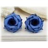 Navy Tipped Blue Rose Stud Earrings