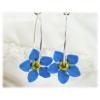 Forget Me Not Hoop Earrings