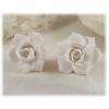 White Gardenia Stud Earrings