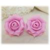 Pink Light Rose Stud Earrings