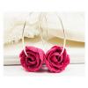 Peony Hoop Earrings