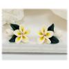 Petite Plumeria Bouquet Stud Earrings