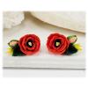 Petite Poppy Bouquet Stud Earrings