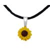 Petite Sunflower Choker Necklace