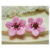 Pink Cherry Blossom Stud Earrings