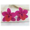 Pink Orchids Stud Earrings