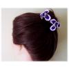 Purple Iris Flowers in hair