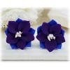 Purple Larkspur Stud Earrings