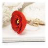 Large Red Poppy Ring