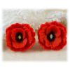 Red Poppies Post Earrings