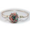 Mint Coral Rose Bracelet