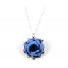 Variegated Rose Charm Necklace