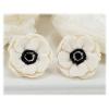 White Anemone Stud Earrings