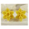 Yellow Daffodil Stud Earrings