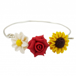 Three Flowers Garden Bracelet