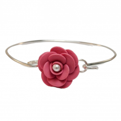 Camellia Sterling Silver Bracelet