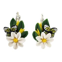 Daisy Butterfly Bouquet Earrings