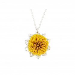 Dandelion Charm Necklace