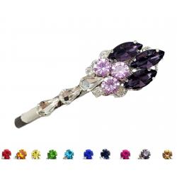 Decorative Purple Rhinestone Hair Pin