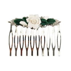 Gardenia Filigree Hair Comb