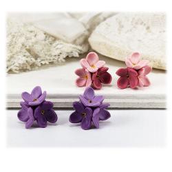 Pink or Purple Lilac Stud Earrings