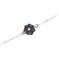 Purple Lotus Ankle Bracelet