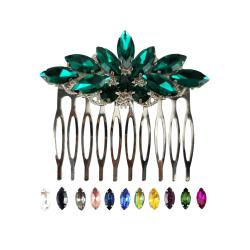 Marquise Rhinestone Hair Comb