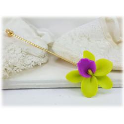 Orchid Stick Pin Lapel