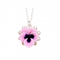 Pansy Charm Necklace