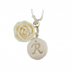Peony Initial Necklace