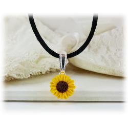 Petite Sunflower Choker Necklace