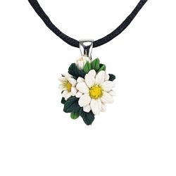 Petite Daisy Pendant Choker Necklace