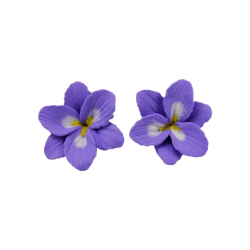 Purple Freesia Stud Earrings