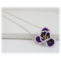Tiny Iris Simple Necklace
