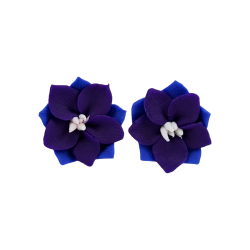 Purple Larkspur Stud Earrings