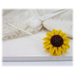 Yellow Sunflower Pin
