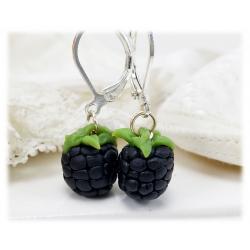 Tiny Blackberry Earrings
