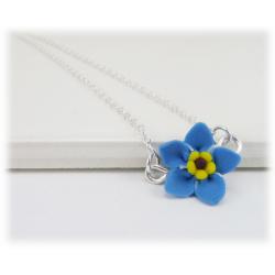 Tiny Forget Me Not Simple Necklace