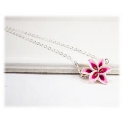 Pink Lily Simple Necklace