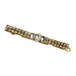 Vintage Art Deco Style Slim Rhinestone Barrette