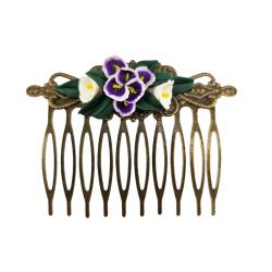 Vintage Style Iris Hair Comb