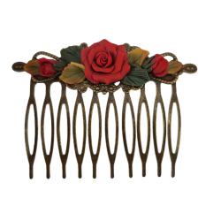 Vintage Style Rose Hair Comb